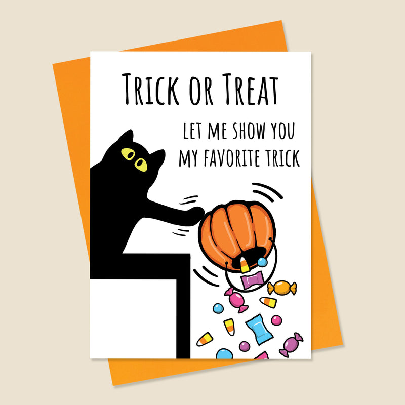 Cat Halloween Card