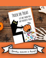 Halloween Card • Cat Trick or Treat