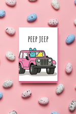 Easter Card • Peep Jeep