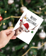 Christmas, Holiday Card • Santa Buck