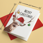 Christmas, Holiday Card • Santa Buck
