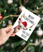 Christmas, Holiday Card • Old Buck