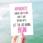 Cancer Card • Apparently Cancer Had No Idea • Pink