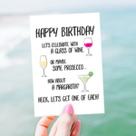 Booze Birthday Card