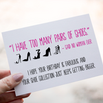 Shoe Birthday Card