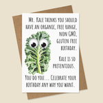 Kale Birthday Card